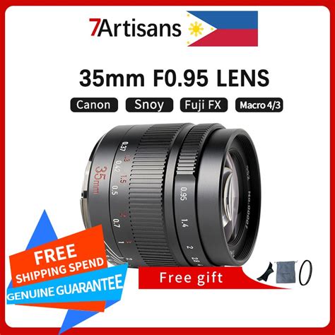7 artisans 35mm f0 95 large aperture portrait lens for e fuji eos m z