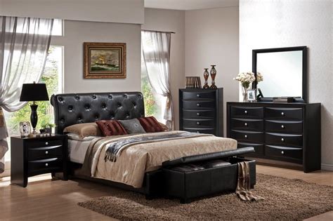 leather bedroom furniture     elegant king size