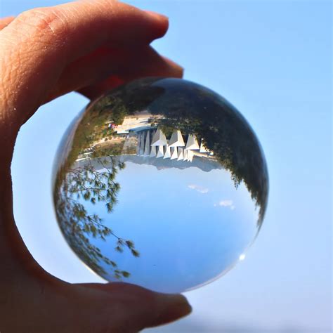 mm rare clear glass ball sphere  photography crystal ball ornament fengshui globe
