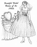 Coloring Pages Adult 1950s Book Fashion Barbie Books Tiny Printable sketch template