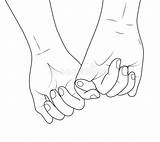 Holding Hands Outline Hand Female Vector Male Together Illustration Finger Drawn Person Little Supporting Drawing Doodles Illustrations Clip Concept Anime sketch template
