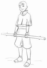 Avatar Aang Airbender Coloring Last Draw Pages Para Dibujos Colorear Drawing El Dibujar Dibujo Step Printable Drawings Anime Del Manga sketch template