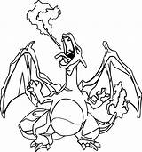 Charizard Fire Coloring Spitting Pages Pokemon Categories Printable sketch template