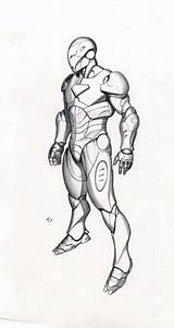 Adi Iron Man Granov Costume sketch template