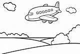 Airplane Landing Coloring Park sketch template