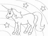 Rainbow Horse Coloring Kids Pages sketch template