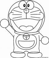 Doraemon Coloring Pages Printable Cartoon Drawing Kids Prints Colouring Getdrawings sketch template