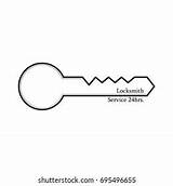 Logo Locksmith Shutterstock Vector sketch template