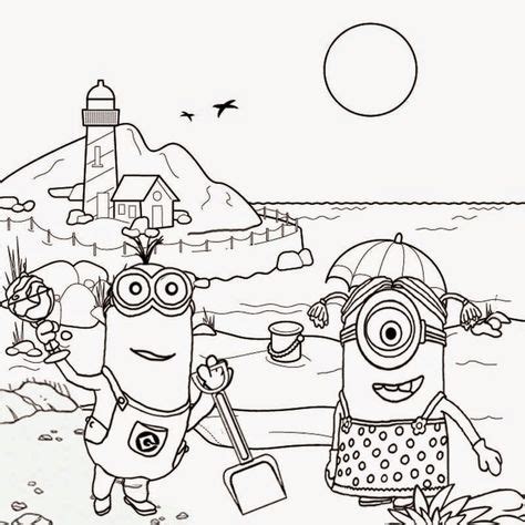 minions coloring pages minion coloring pages summer coloring pages