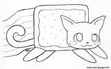 Cat Nyan Coloring Pages Kitty Cute Lineart Printable Deviantart Color Xx sketch template