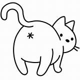 Butt Poop Feline Iconfinder Jackass Mule Donkey Search Line sketch template
