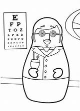 Eye Doctor Higglytown Coloringsky Sight Educate sketch template