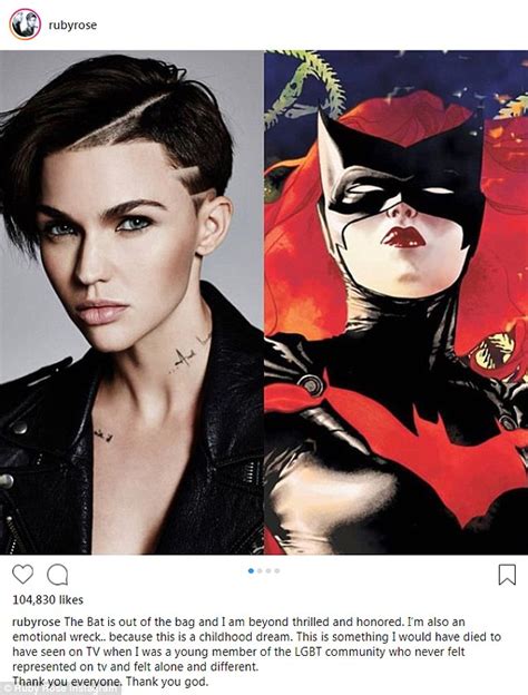 ruby rose a emotional wreck after landing dream role as lesbian