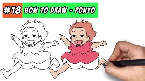 draw ponyo easy step  step tutorial social  stuff