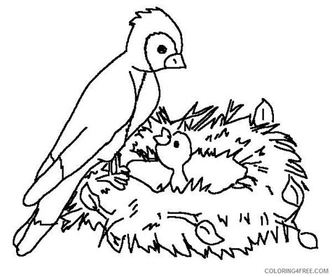 bird nest coloring pages coloringfree coloringfreecom