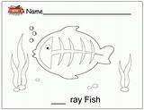 Coloring Ray Fish Clipart Popular Library Coloringhome Sketch Comments sketch template