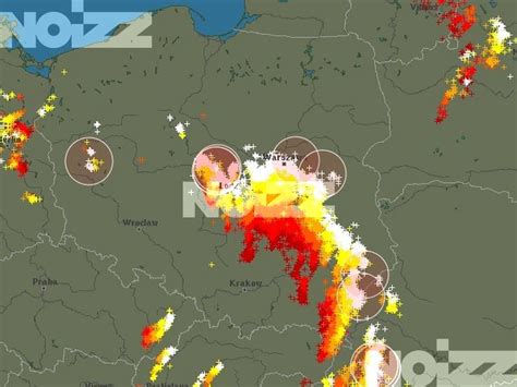 mapa burzowa europy mapy burzowe czyli jak  gdzie sledzic burze  polsce pc world testy
