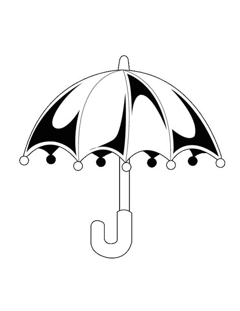 umbrella coloring pages coloring home