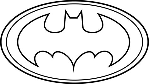 batman symbol outline clipart