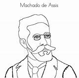 Machado Assis Colorir sketch template