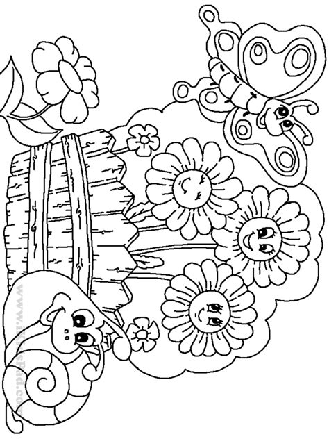 preschool easy flower coloring pages pypus     social