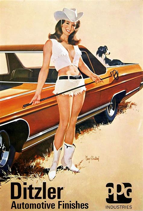 18 pin up girls with cars vintage napa ads and pinup art