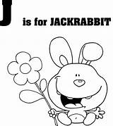 Coloring Letter Pages Jackrabbit Jack Rabbit Printable Jaguar Letters sketch template
