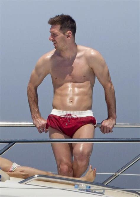 Football Players In Underwear Lionel Messi