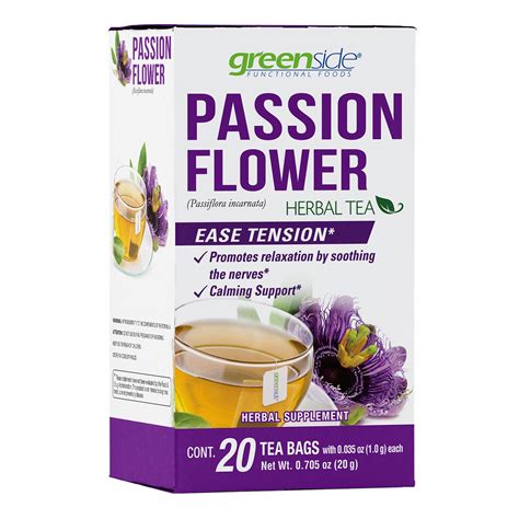 Greenside Passion Flower Herbal Tea Bags Shop Tea At H E B