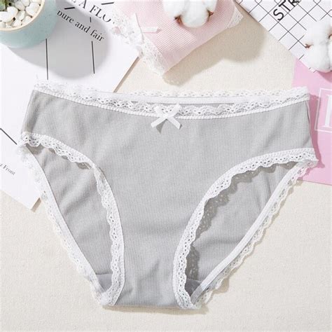 new simple japanese women panties lace cotton underwear lady s mid