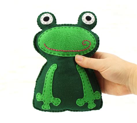frog sewing pattern frog stuffed animal hand sewing pattern etsy