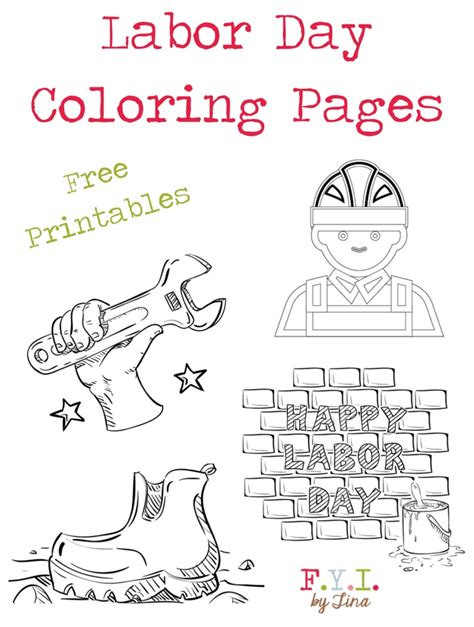 labor day coloring pages  printable fyi  tina