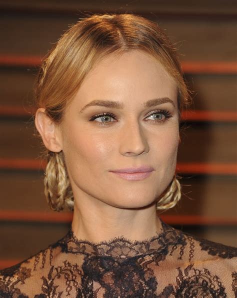 Diane Kruger S Braided Do From The Front Diane Kruger Hair At The