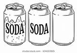 Cans Softdrinks Refresco Latas Draw Drinks Abarrotes sketch template