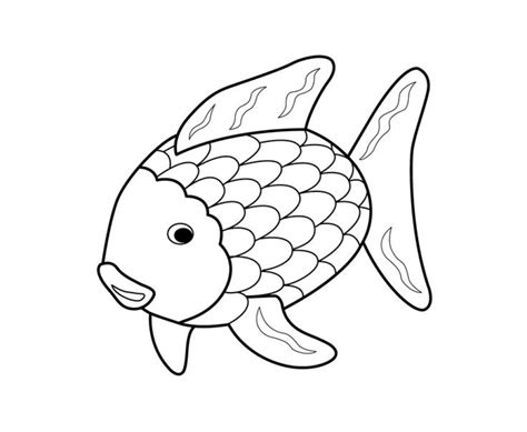 rainbow fish coloring pages  xve