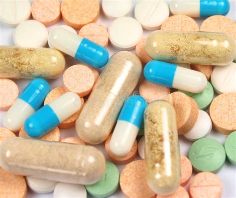 vitamin  pills pile stock image image  pile
