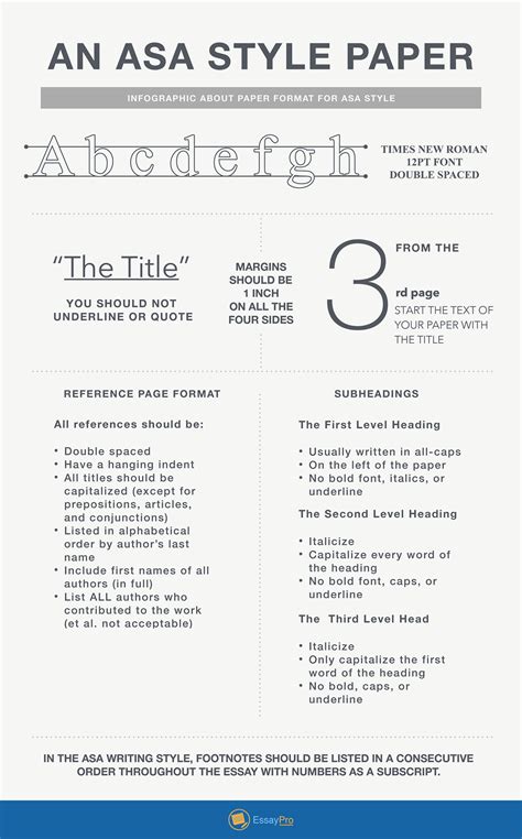 asa research paper format examples asa format  citation