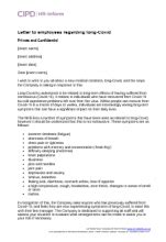 letter  employees  long covid cipd hr inform