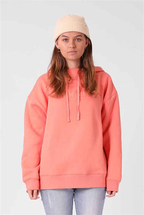 Rpm Ladies Popover Hood Melon Womens Top Sequence