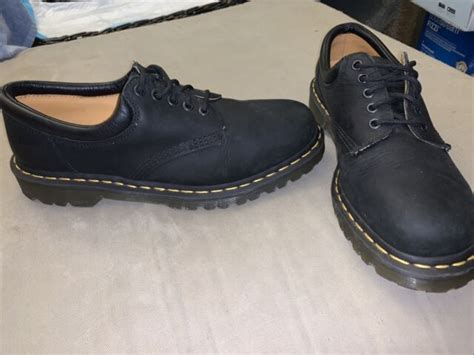 dr martens  leather platform casual shoes black mens size   lace   sale  ebay