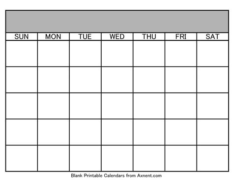 printable blank calendars calendar template printable monthly yearly blank calendar