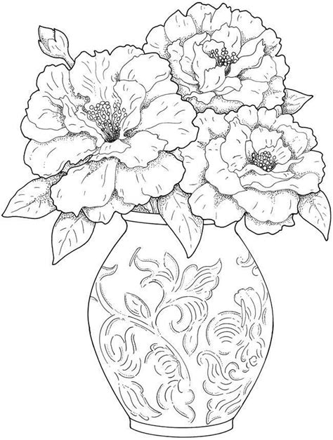 color flowers flower coloring pages  coloring pages printable
