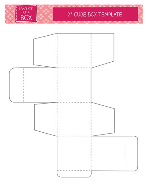 cube box template templates  allbusinesstemplatescom