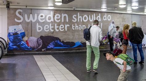 sweden anger mounts over anti begging campaign bbc news