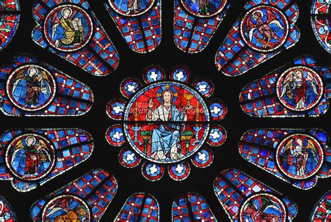 South Rose Window Chartres Cathedral France Manuel Cohen
