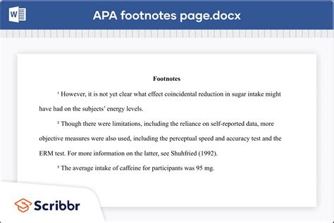 footnotes format examples