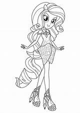 Rainbow Rocks Equestria Girls Coloring Pages Rarity Getdrawings Drawing sketch template