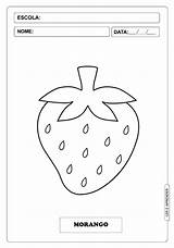 Morango Frutas Atividades Melancia Educativas Lereaprender sketch template