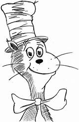 Coloring Pages Hat Cat Dr Seuss Printable Sheets Color Ruku Sheet Book Drawing Print Preschool Printables Head Cheshire Clip Top sketch template