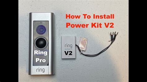 install ring pro power kit  youtube